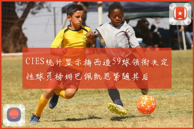 CIES统计显示梅西造59球领衔决定性球员榜姆巴佩凯恩紧随其后